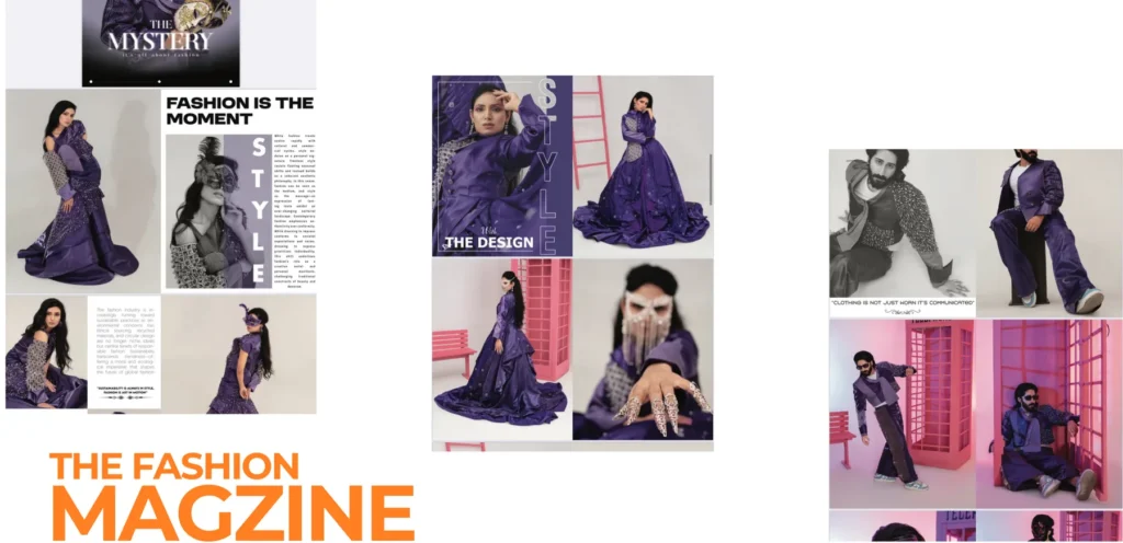 Editorial spread from The Fashion Magazine collection.